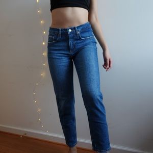 ZARA lightly ripped, slim denim collection